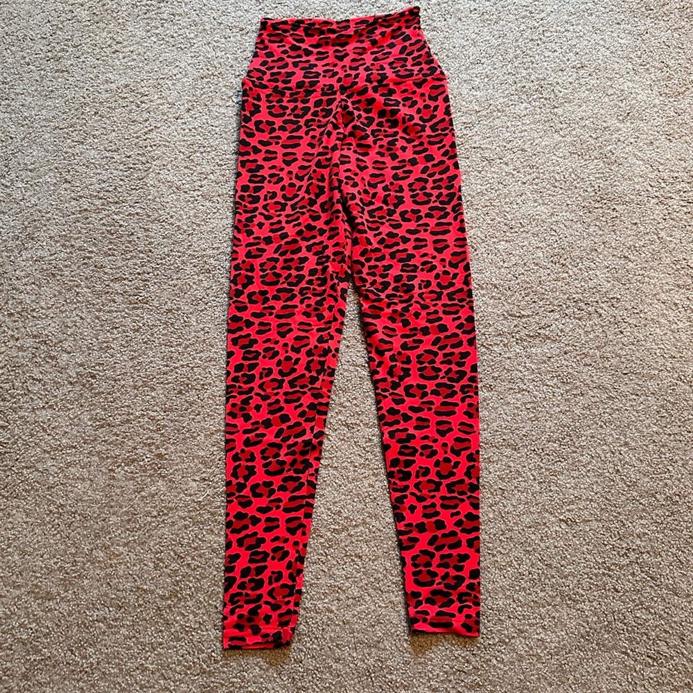Booty by Brabants Red Leopard Leggings